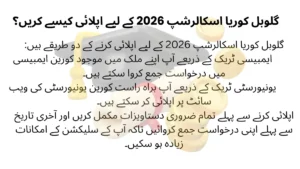 how to apply for Global Korea Scholarship 2026 through embassy track and university track step by step