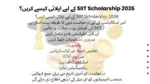 Step by step application process for SIIT Graduate Scholarship 2026 in Thailand for international students